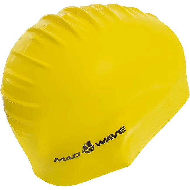 Шапочка для бассейна
 латексная для взрослых MADWAVE
 SOLID M056501 (Серебряный)