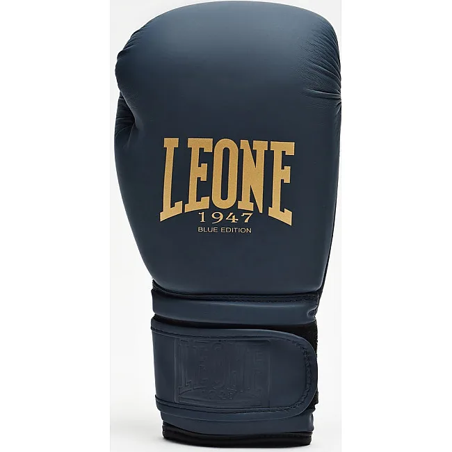 Боксерские перчатки Leone GN059B Blue Edition (капу в комплекте)