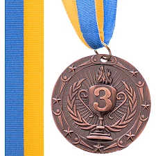 Медаль спортивная с лентой SP-SPORT BOWL C-6407 ø6,5см (Бронзовый)