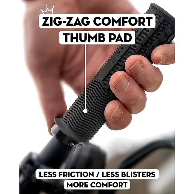 Грипсы Peaty's Monarch Grip Knurl, Thin 30>32mm, Race Control, Black