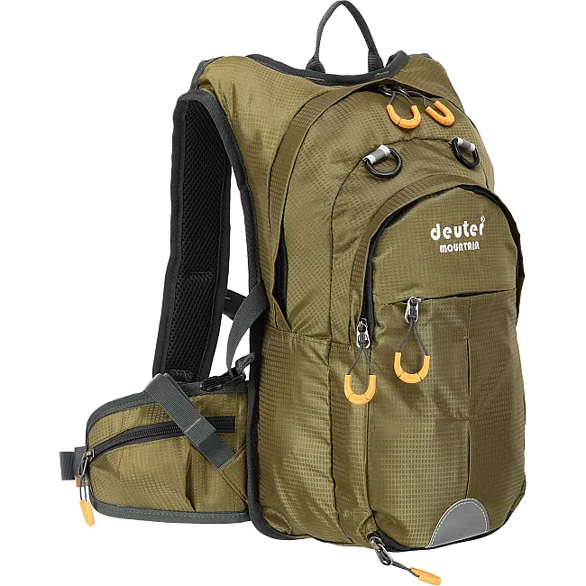 Велорюкзак спортивний з твердою спинкою DEUTER 803 10л (Оливковий)
