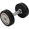 Гантель профессиональная с полиуретановым покрытием TECHNOGYM TG-1834-10 1шт 10кг