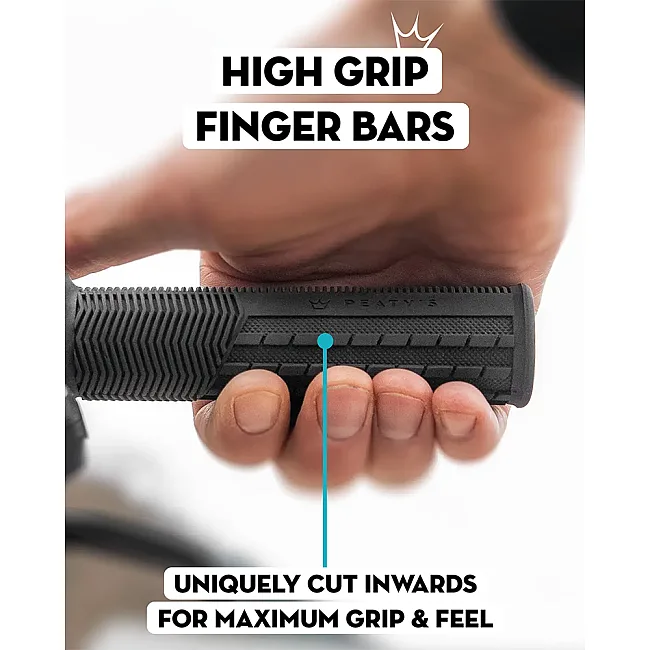 Грипсы Peaty's Monarch Grip Knurl, Thin 30>32mm, Race Control, Black