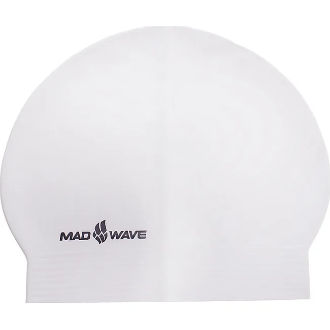 Шапочка для бассейна
 латексная для взрослых MADWAVE
 SOLID M056501 (Серебряный)