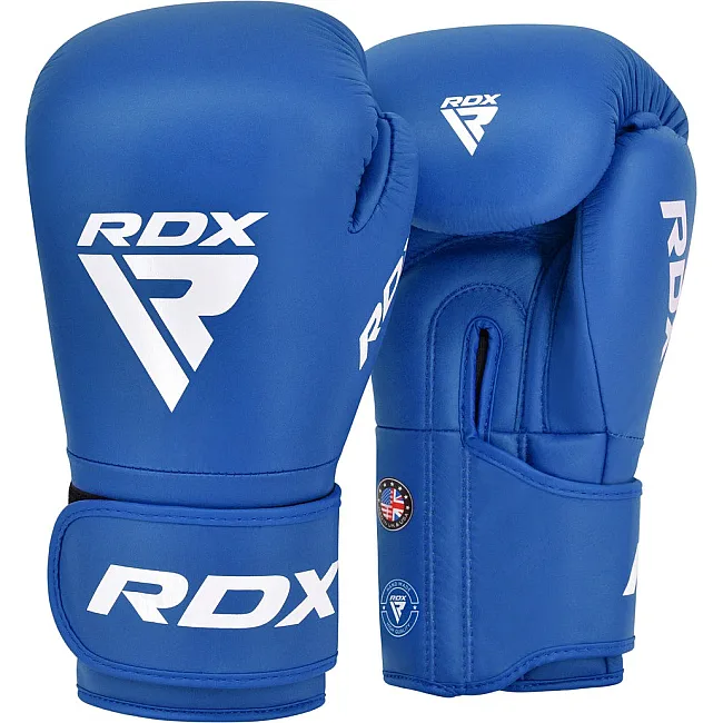 Боксерские перчатки RDX AS1 BLUE (капа в комплекте)