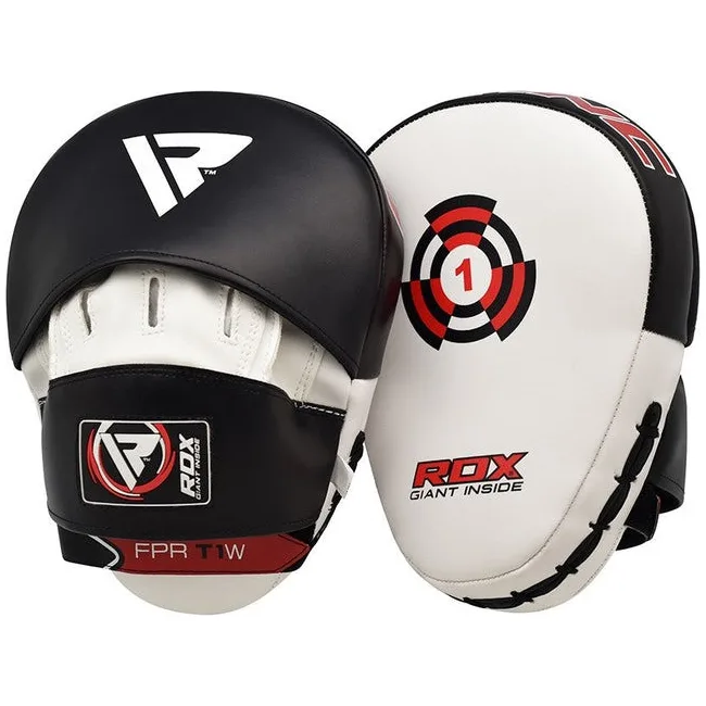 Лапы боксерские RDX T1 Curved White/Black