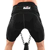 Пояс атлетический для отягощения текстильный с цепью и карабином EZOUS DIP BELT SOFT STRAP N-03 спинка-16см