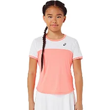Футболка дитяча Asics GIRLS TENNIS SS TOP coral/white