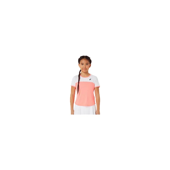 Футболка дитяча Asics GIRLS TENNIS SS TOP coral/white