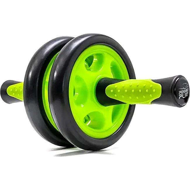 Ролик для пресса двойной POWERPLAY 4327 Dual-Core Ab Wheel Черно-красное