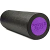 Массажный ролик (роллер) гладкий PowerPlay 4021 Fitness Roller Черно-фиолетовый (30x15см.)