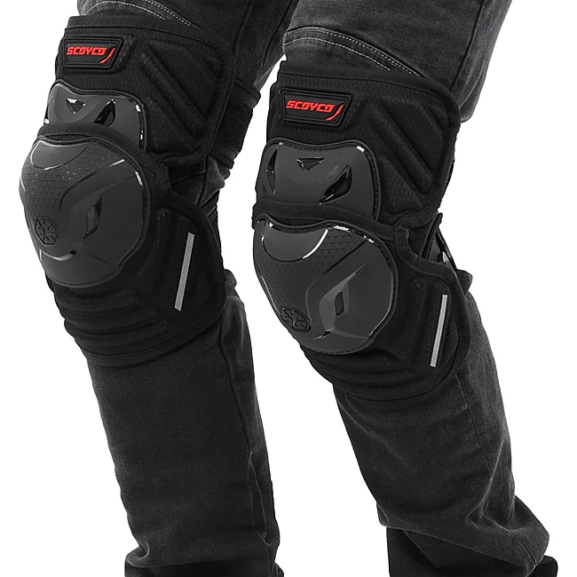 Комплект мотозащиты наколенники и налокотники SCOYCO K46H46 (Черный)