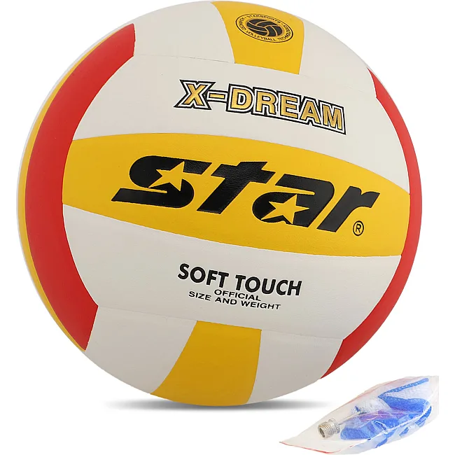 Волейбольный мяч
 STAR X-DREAM VB4025-34 №5 PU
-красный (Белый-желтый)