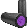 Массажный ролик (роллер) гладкий PowerPlay 4021 Fitness Roller Черно-фиолетовый (30x15см.)
