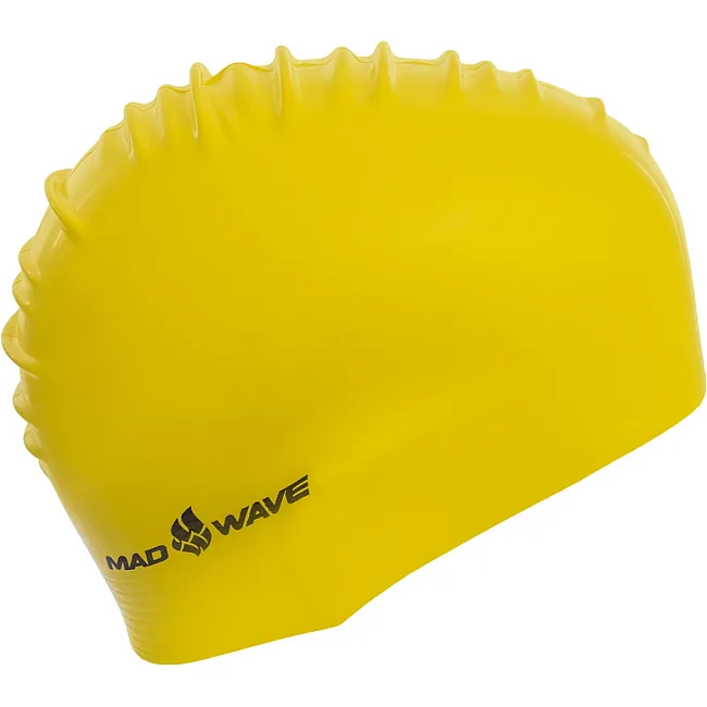Шапочка для бассейна
 латексная для взрослых MADWAVE
 SOLID M056501 (Серебряный)