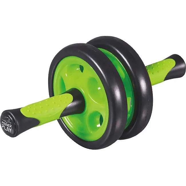 Ролик для пресса двойной POWERPLAY 4327 Dual-Core Ab Wheel Черно-красное