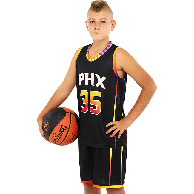 Форма баскетбольная детская NBA клуб Phoenix Suns 35 BA-3836 (Синий-красный-оранжевый)