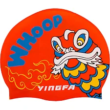 Детская шапочка для плавания YINGFA K0012 (Красный-синий)