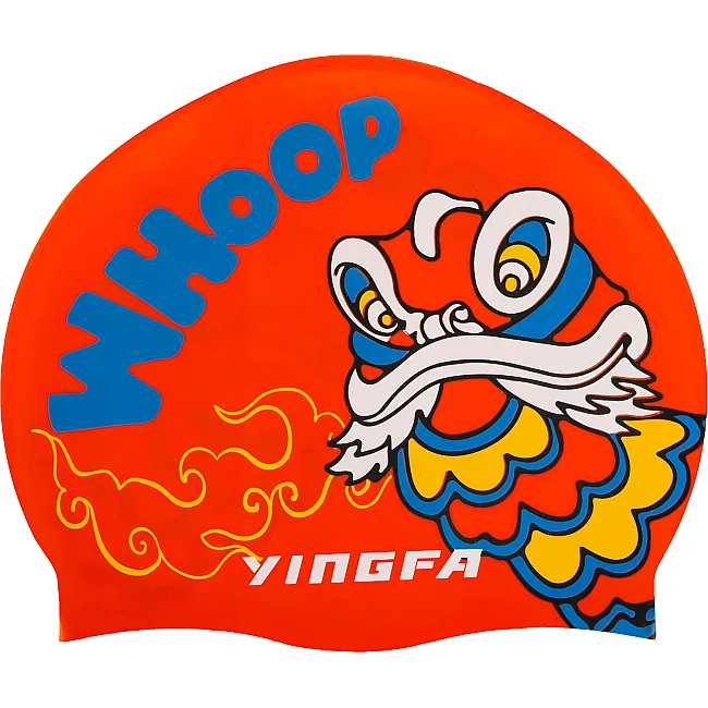 Детская шапочка для плавания YINGFA K0012 (Красный-синий)