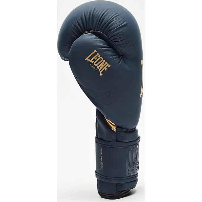 Боксерские перчатки Leone GN059B Blue Edition (капу в комплекте)