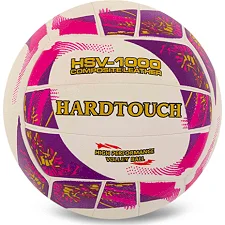 Волейбольний м'яч Compite шкіра HARD TOUCH HSV-1000 VB-4058 №5 (Білий-рожевий)