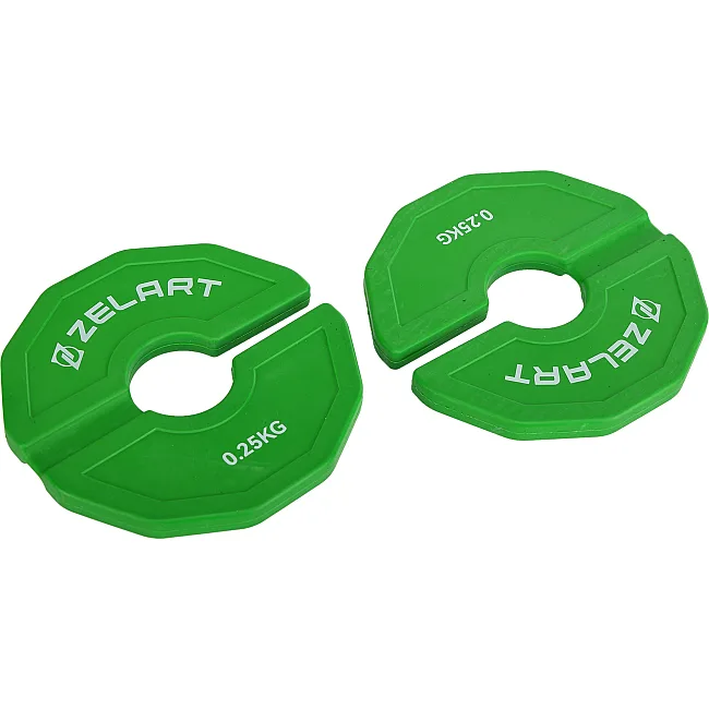 Блины диски сменные резиновые Rubber Change Plates ZELART
 TA-1692-0_25 0,25кг
