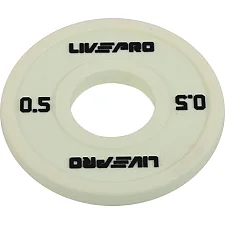 Диск для штанги полиуретановый LiveUp LP8028-0_5 ø50мм 0,5кг