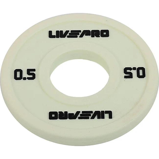 Диск для штанги полиуретановый
 LiveUp LP8028-0_5 ø50мм 0,5кг