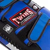 Тай-пэд ударный для Муай Тай прямой с ремнями и ручкой кожа TWINS
 FKPL2-43-L 41х21х11см 1шт (Черный-синий)
