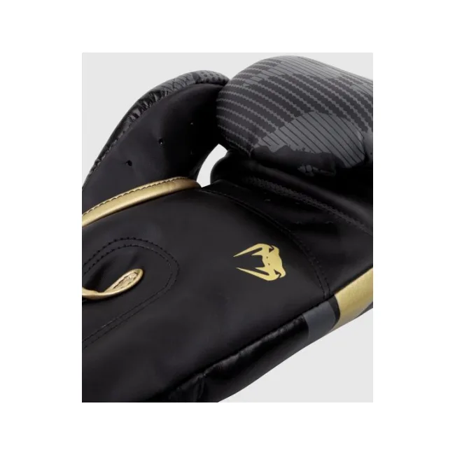 Боксерские перчатки VENUM Elite Dark Camo Gold