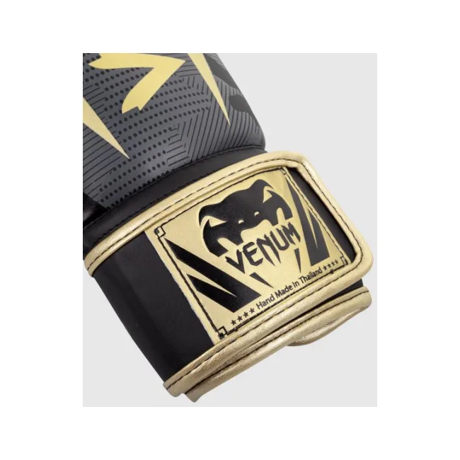 Боксерские перчатки VENUM Elite Dark Camo Gold
