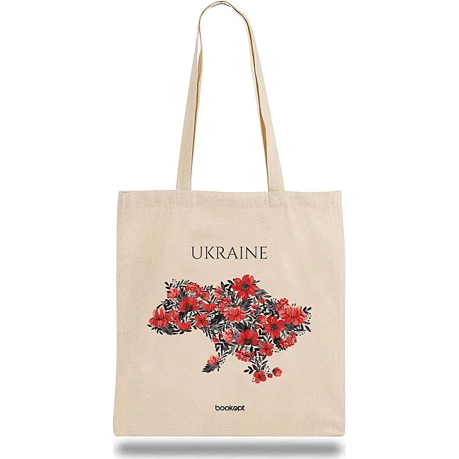 Экошопер BOOKOPT BK4008 Ukraine (Маки) бежевый