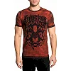 Футболка AFFLICTION Iconic Steel SS Tee Indian Red