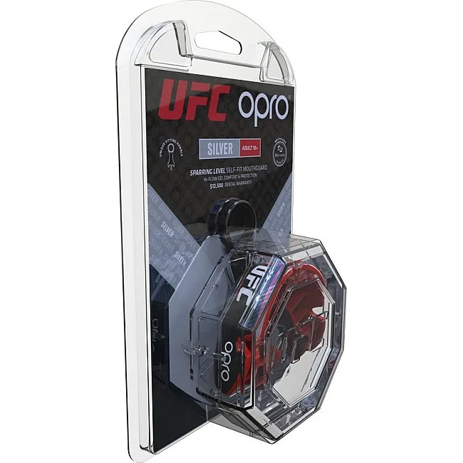 Капа для бокса OPRO Self-Fit UFC GEN2 Silver White/Silver