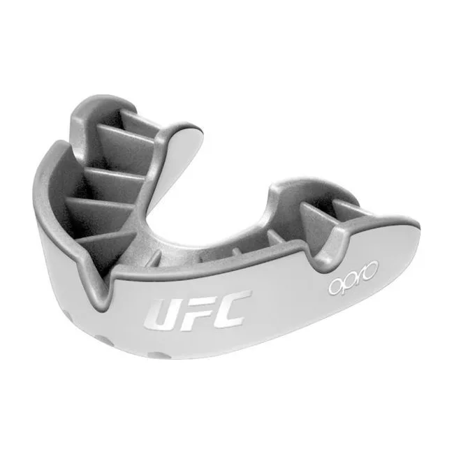 Капа для бокса OPRO Self-Fit UFC GEN2 Silver White/Silver