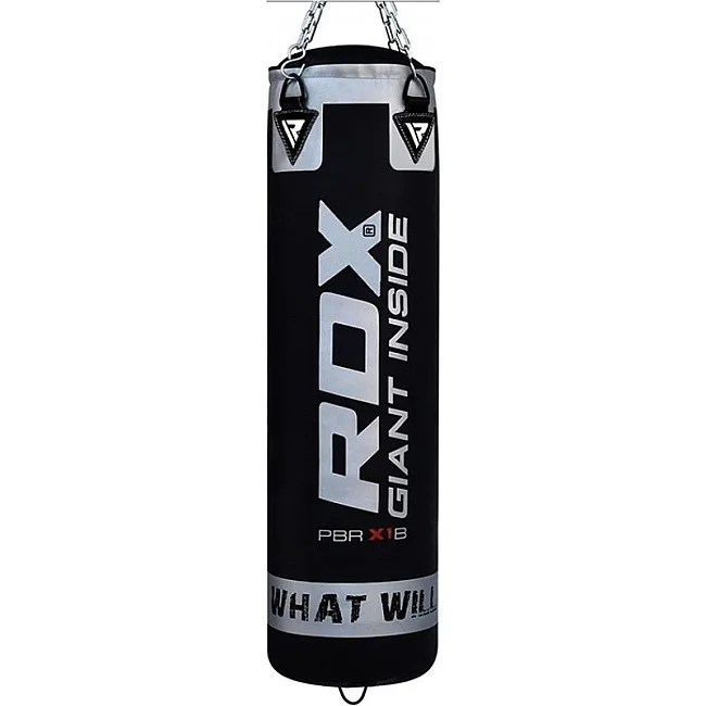 Мешок боксерский RDX Leather Black 1.4 м, 45-55 кг