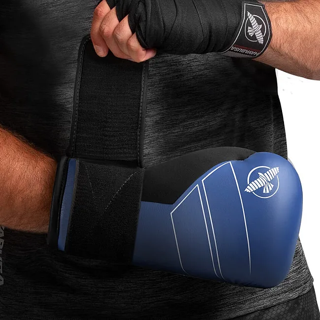 Перчатки для бокса HAYABUSA S4 Leather Blue