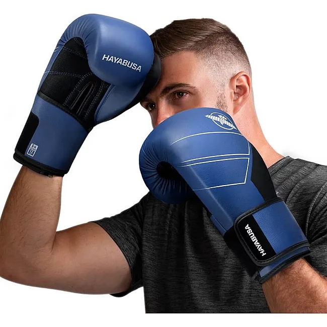 Перчатки для бокса HAYABUSA S4 Leather Blue