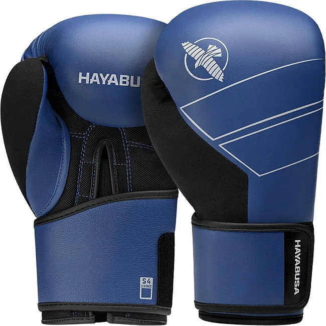 Перчатки для бокса HAYABUSA S4 Leather Blue