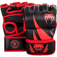 Перчатки ММА Venum Challenger Without Thumb Black Red