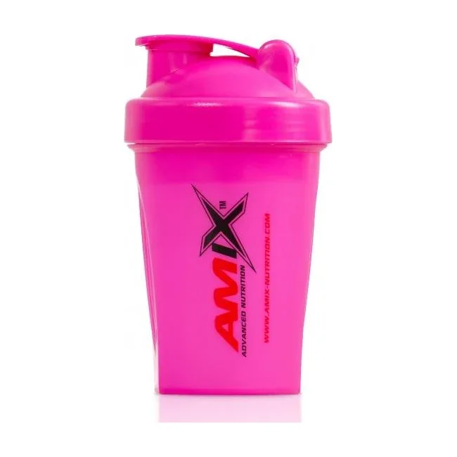 Пластиковый шейкер Amix Shaker Mini 400ml Neon Pink