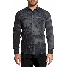 Рубашка AFFLICTION Traction LS Woven Dusty Olive
