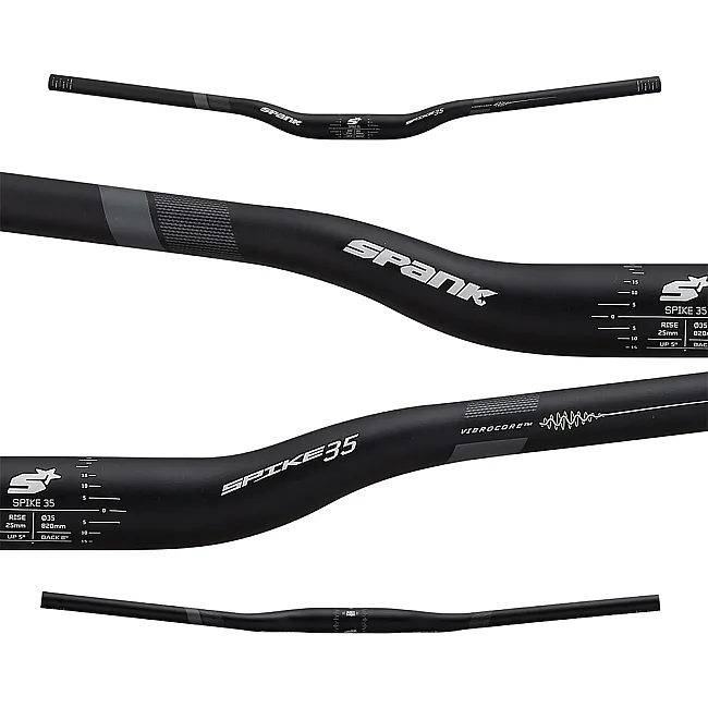 Руль на велосипед SPANK SPIKE 35 Vibrocore™ SkyScraper, 60R Black