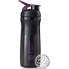 Спортивный шейкер-бутылка BLENDERBOTTLE SportMixer Flip 28oz/820мл Black/Plum