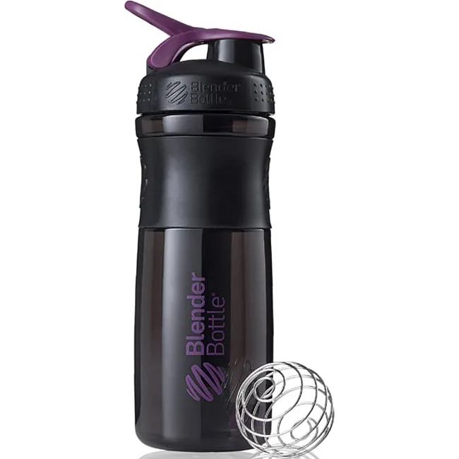Спортивный шейкер-бутылка BLENDERBOTTLE SportMixer Flip 28oz/820мл Black/Plum