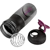 Спортивный шейкер-бутылка BLENDERBOTTLE SportMixer Flip 28oz/820мл Black/Plum