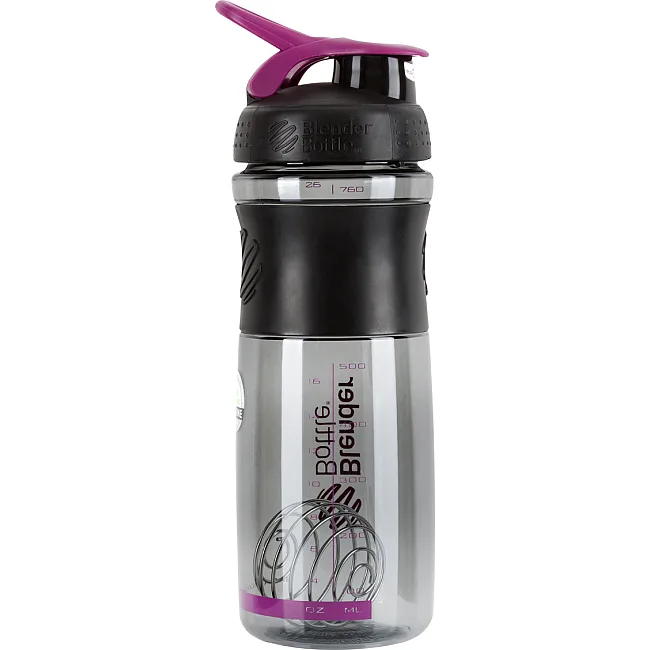 Спортивный шейкер-бутылка BLENDERBOTTLE SportMixer Flip 28oz/820мл Black/Plum