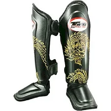 Защитные щитки для ног TWINS Shin Protection FSGL10-6GD Black Gold