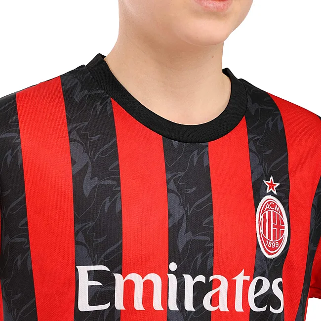 Футбольна форма дитяча із символікою клубу AC MILAN домашня 2026 SP-SPORT CO-7357 (Червоний-чорний)