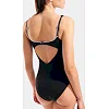 Купальник закрытый для женщин Arena CLIP BACK SWIMSUIT SOLID B черный, белый (для женщин)